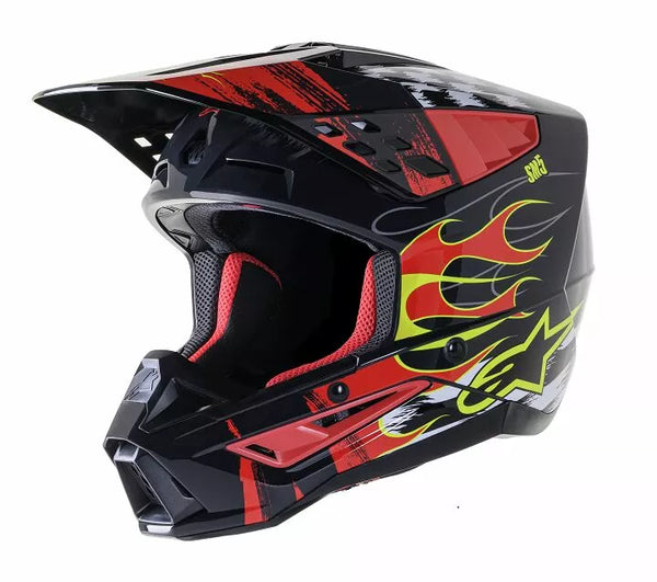 Alpinestars (MX) Helm SM5 Rash Red/G L 8307023-9033-L