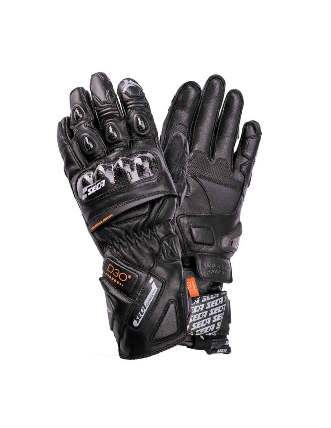 Seca Mc-Gloves Trackday Schwarz