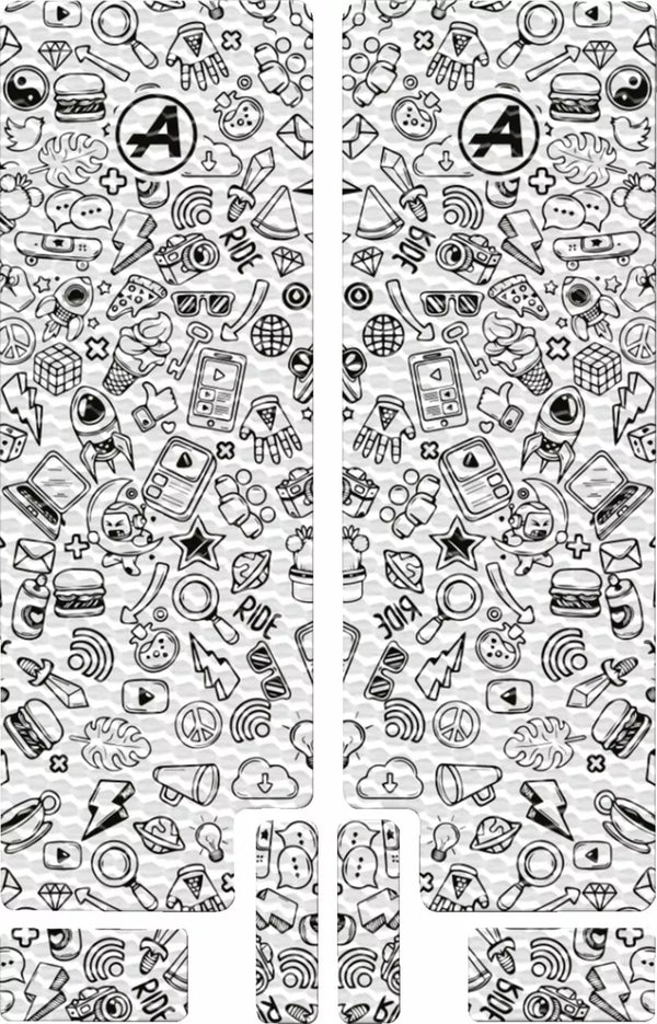 ALGIS -Gabel -Aufkleber strukturiertes Bk -Symbol BK.T06.005