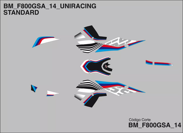 Uniracing Decal Kit BMW F800GS Fügen Sie 2021s hinzu