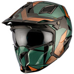 MT Helme öffnen MC Helm Streetfighter SV S P1R Green