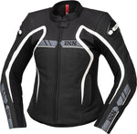 IXS Lady Mc-Leather Jacke LD RS-600 1.0 Schwarz /Grau /Weiß