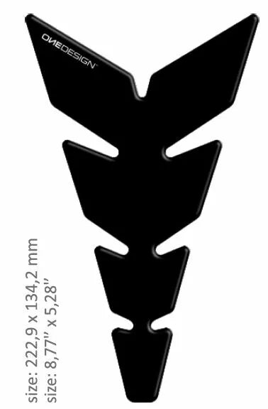 OneDesign Tank Pad Mond Matt Schwarzes weiches CGAN115P