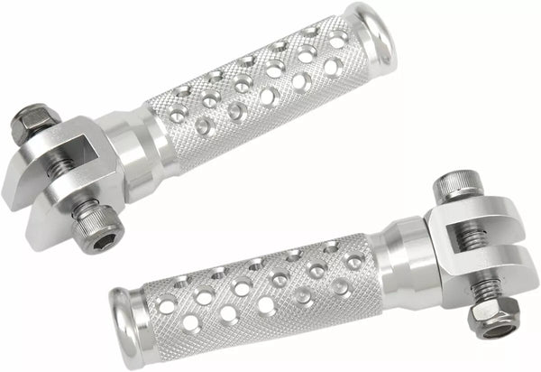 EMGO FOOTPEGS SLASH-CUT Silver 50-11241a