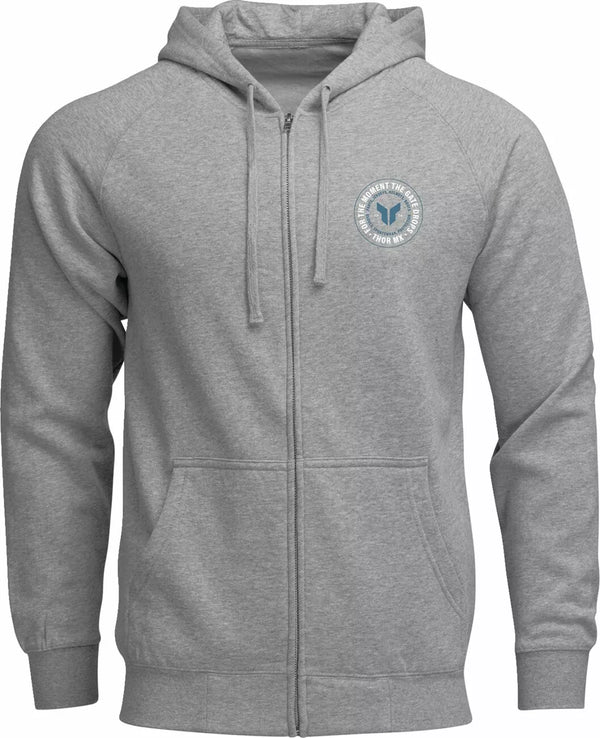 Thor Hoodie Zip Up Badge HTR Grau 3 3050-7028