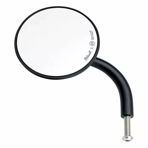 BILTWELL MIRROR SH ROUND HD BK 6503-100-131