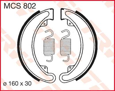 TRW Bremsschuhe TRW MCS802 MCS802