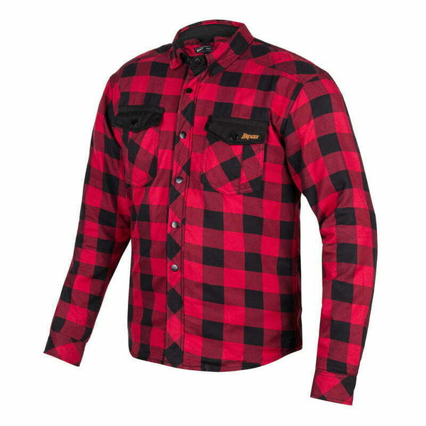 Broger Kevlar Mc-Shirt Alaska Rot / Schwarz 