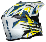 IXS Cross MC Helm 363 2.0 Weiß /Blau /Grippe