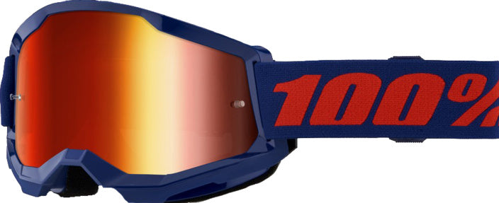 100% Goggles Strata 2 Navy - Mirror