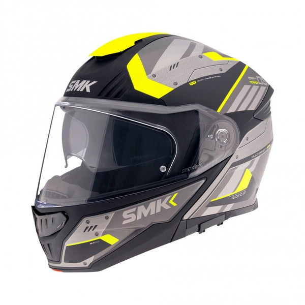 SMK Openingable Mc-Helmet Gullwing Tekker Gray /Flu 