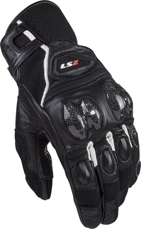 LS2 Mc-Handschuhe Spark Schwarz/Weiß 