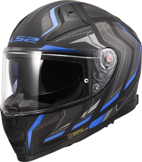 LS2 Integral MC Helm Vektor II Alisierer Matt Black /Blue