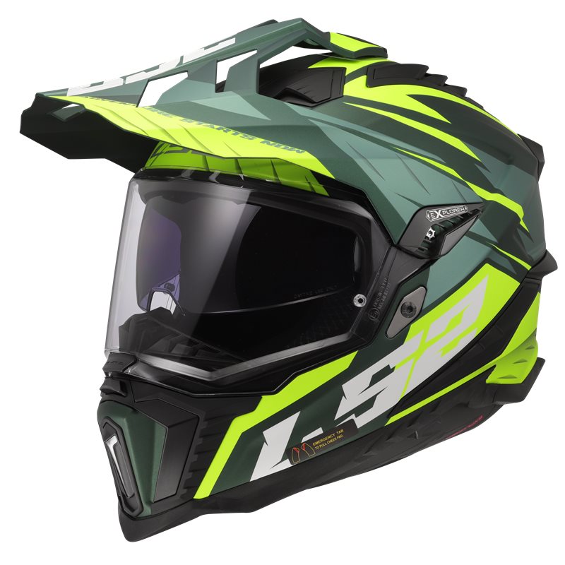 Helmet ls2 mx701 explorer srire green/yellow