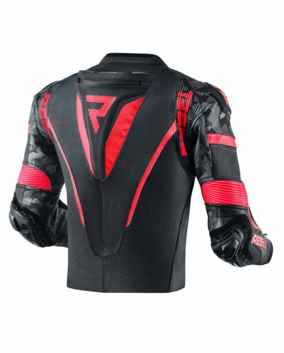 Rebelhorn MC-Skin-Jacke Rebell schwarz /rot