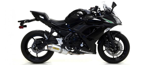 Kawasaki Z 650 17 Homol.aluminium Race Tech Schalldämpfer mit Carbon -Endkappe für Pfeilsammler