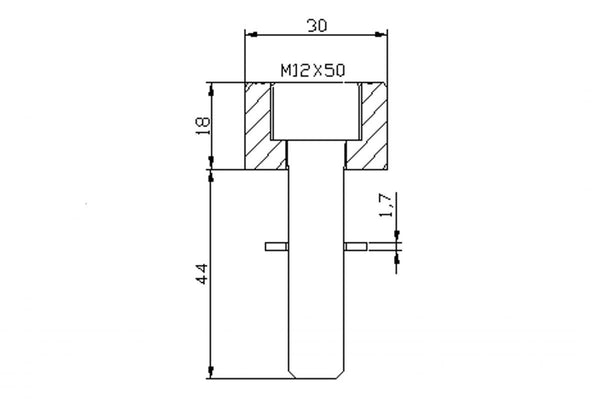 Adapter Rückspiegel Hi-Tech IV R neun t/s1000 r