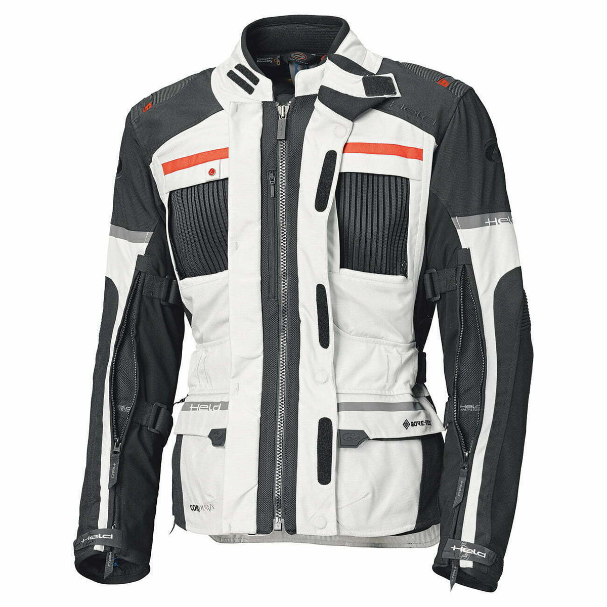 Held Dam Gore-Tex® Textil Mc-Jacke Carese Evo Grau 