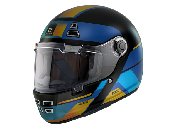 MT Helmets Integral Mc-Helm Jarama 68TH C9 Blau Matt 
