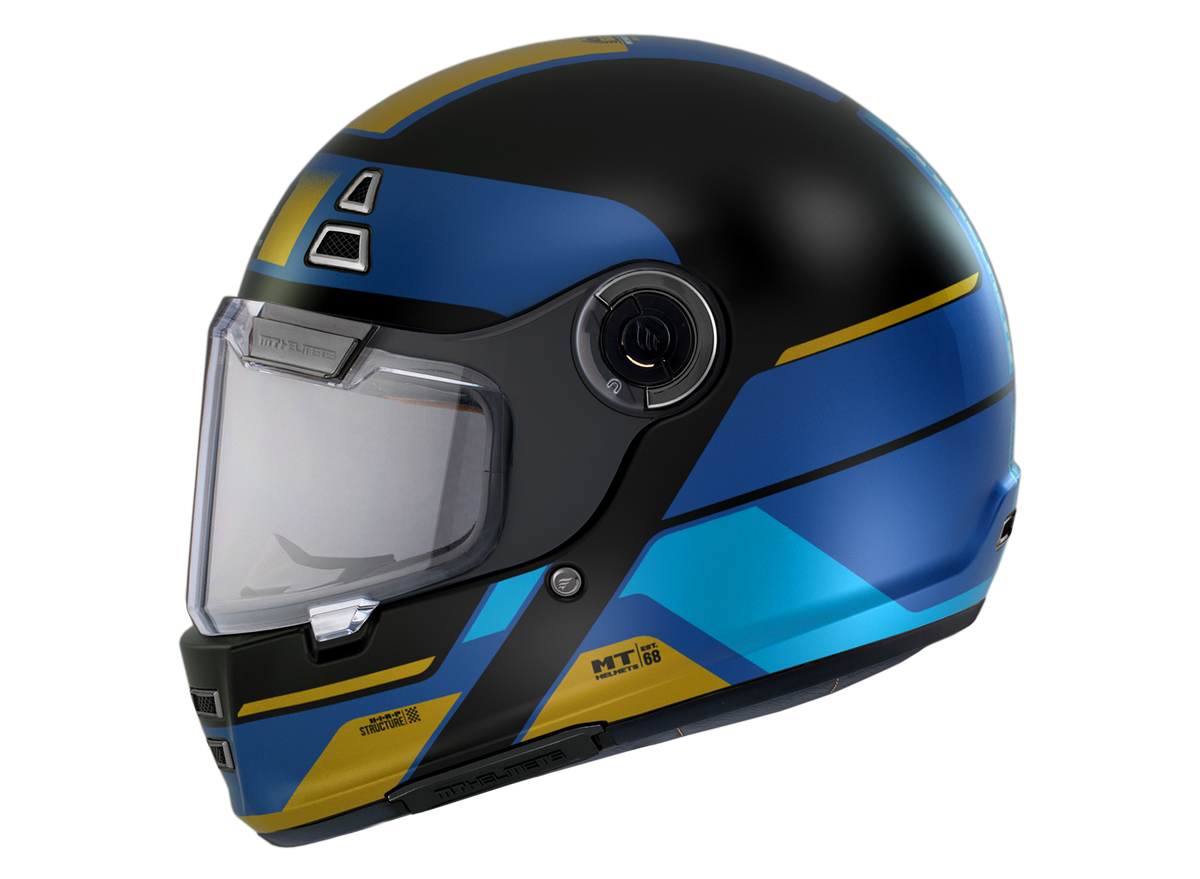 MT Helme Integral MC Helm Jarama 68. C9 Blue Matt