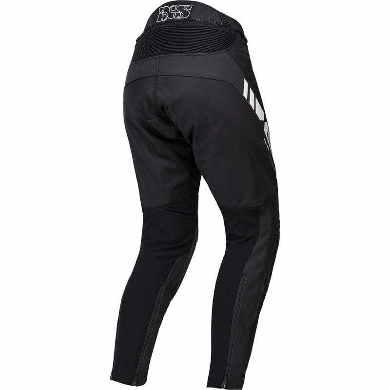 IXS MC Lederhose LD RS-500 1.0 Schwarz /Weiß