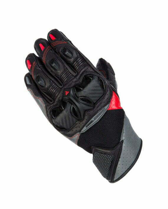 Rebelhorn MC Handschuhe Flux II Schwarz /Rot