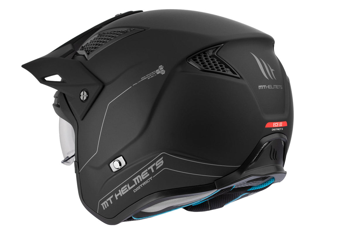 MT Helme öffnen MC Helm District Solid A1 Matt Black