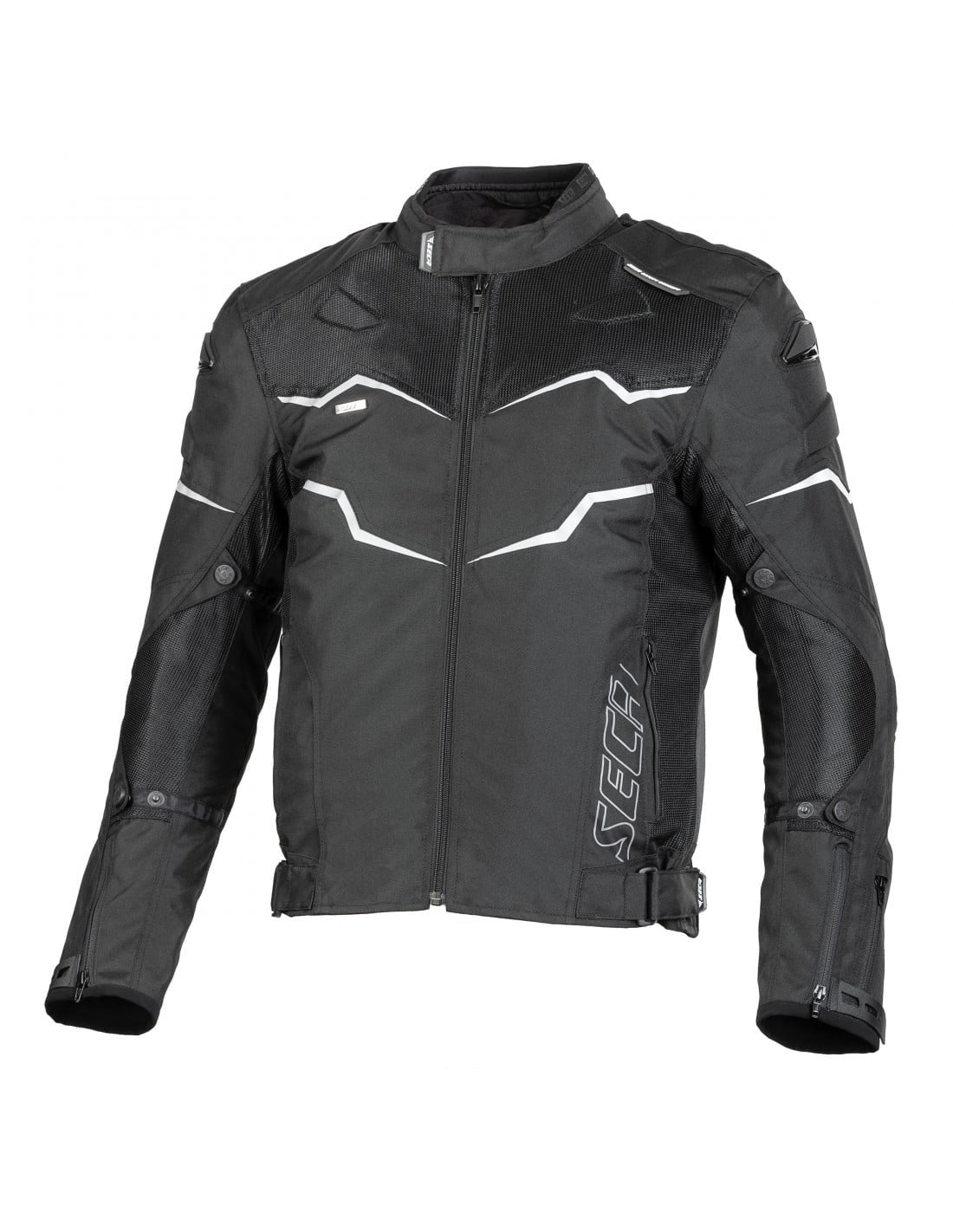 Seca Dam Textil Mc-Jacke Stream III Schwarz 