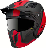 MT Helme öffnen MC Helm Streetfighter C5 Matt Red