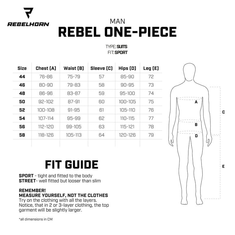 Rebelhorn MC-Leather Rack 1-Parts Rebel Schwarz /Weiß