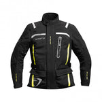 Difi Laminierte Textil Mc-Jacke Hudson Schwarz /Flu 