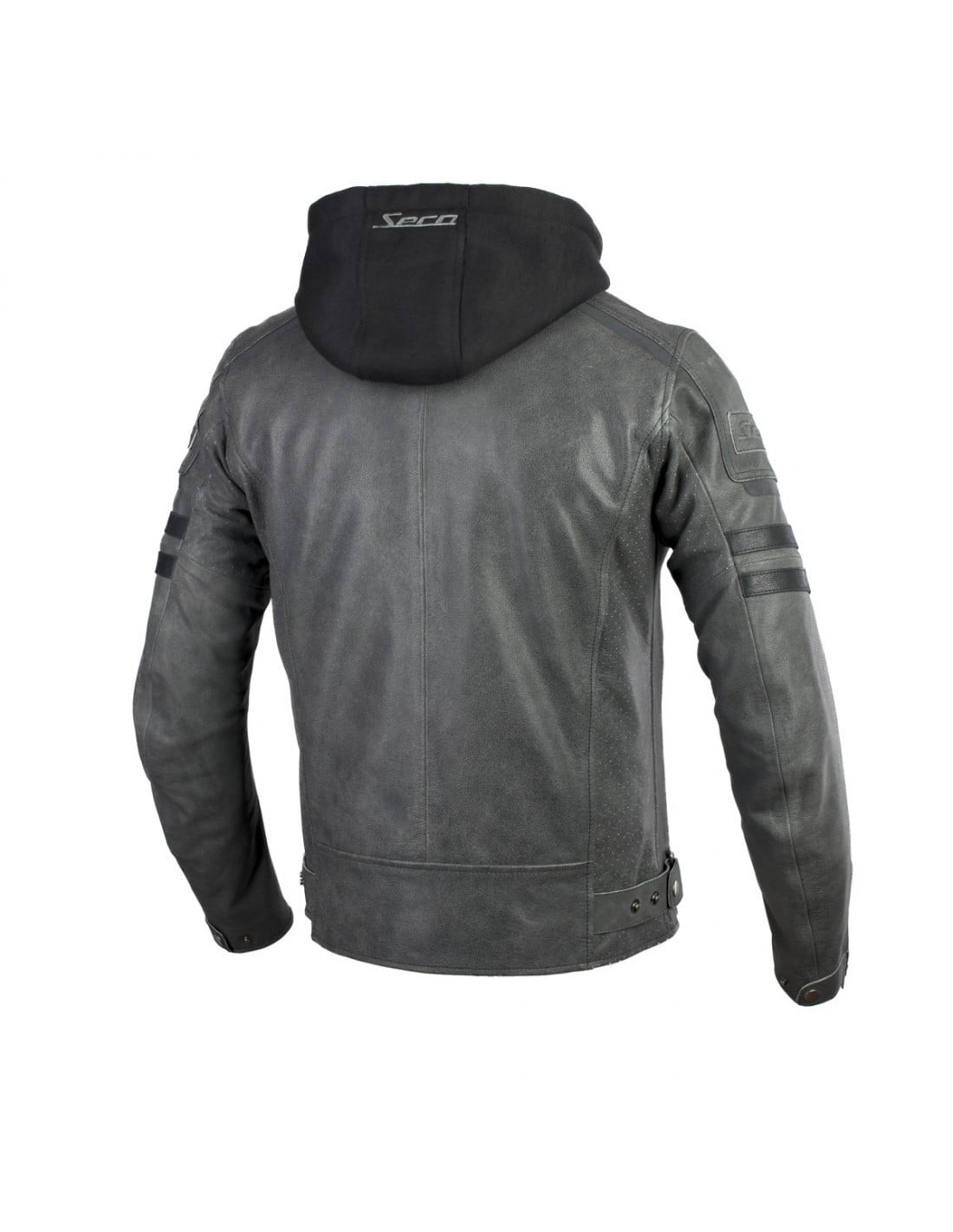 Seca Leder Mc-Jacket Horn II Grau