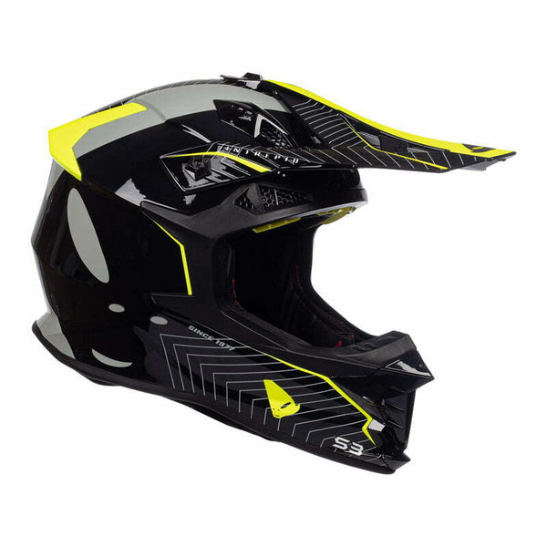 Ufo Cross Mc-Helmet Intrepid Black /Flu 