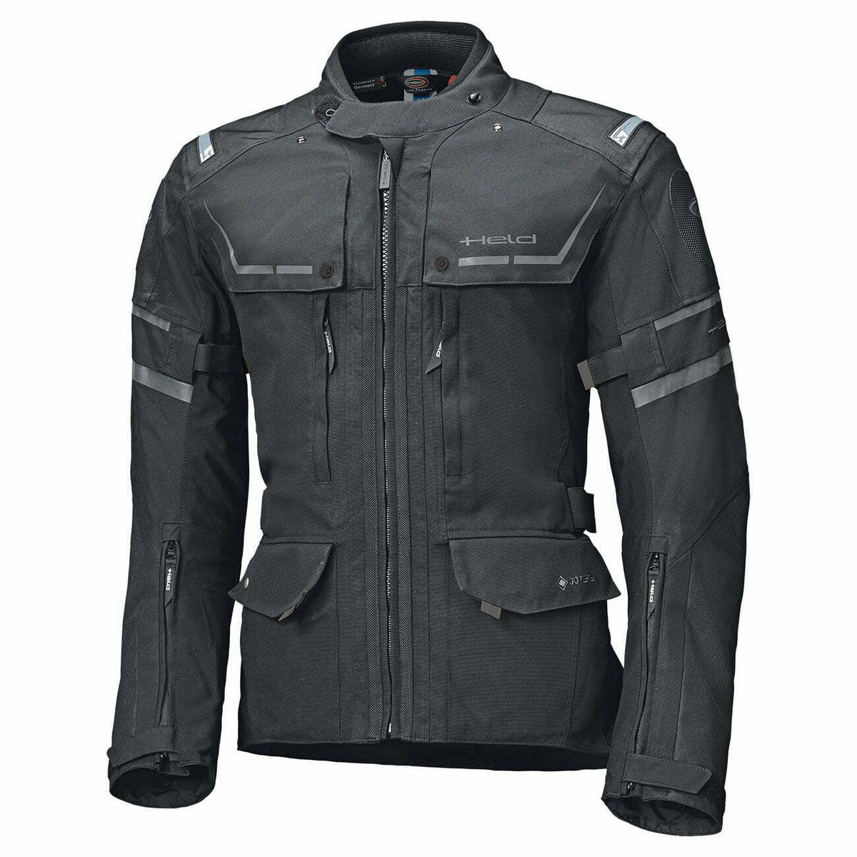 Held Gore-Tex® Textil Mc-Jacke Karakum Top Schwarz 