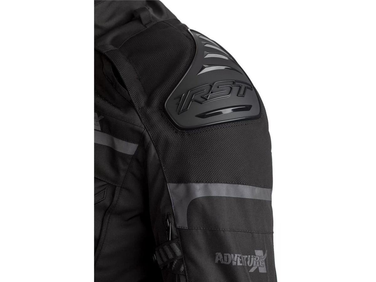 RST Airbag Textile MC Jacke Adventure-X Schwarz