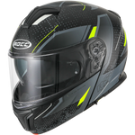 Rocc 810 Openable MC Helmet Black /Flu