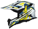 IXS Cross MC Helm 363 2.0 Weiß /Blau /Grippe