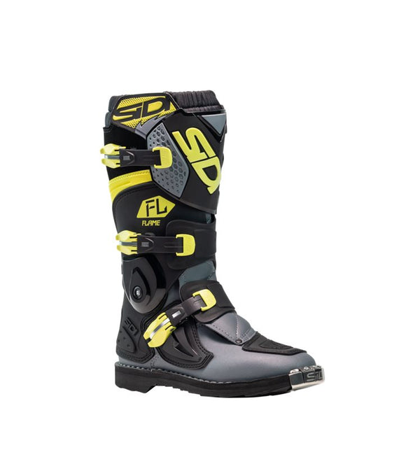 Sidi Kids MC Boots flammen schwarz /lim
