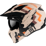 MT -Helme öffnen MC Helm Streetfighter A14 Matt Orange