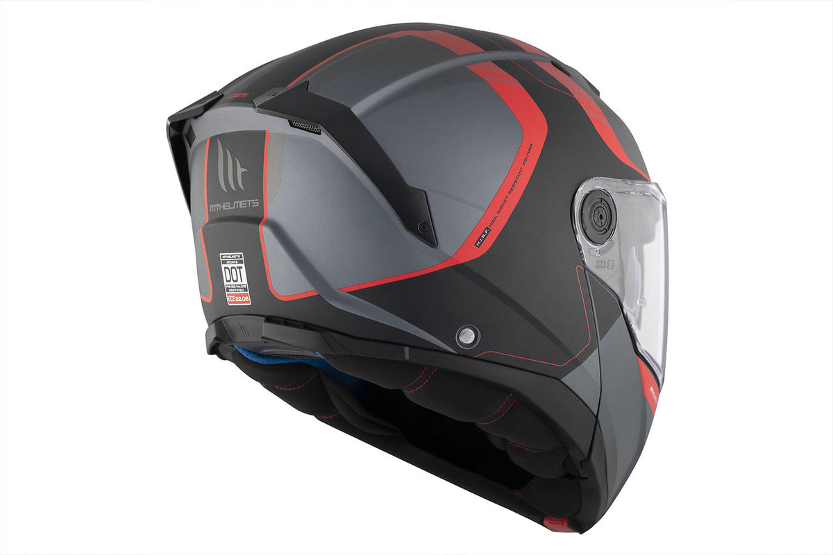 MT Helmets Openable MC Helmet Atom 2 Sv Emalla B15