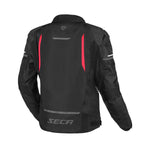 Seca Textile MC Jacke Aero Pro Black /Rot