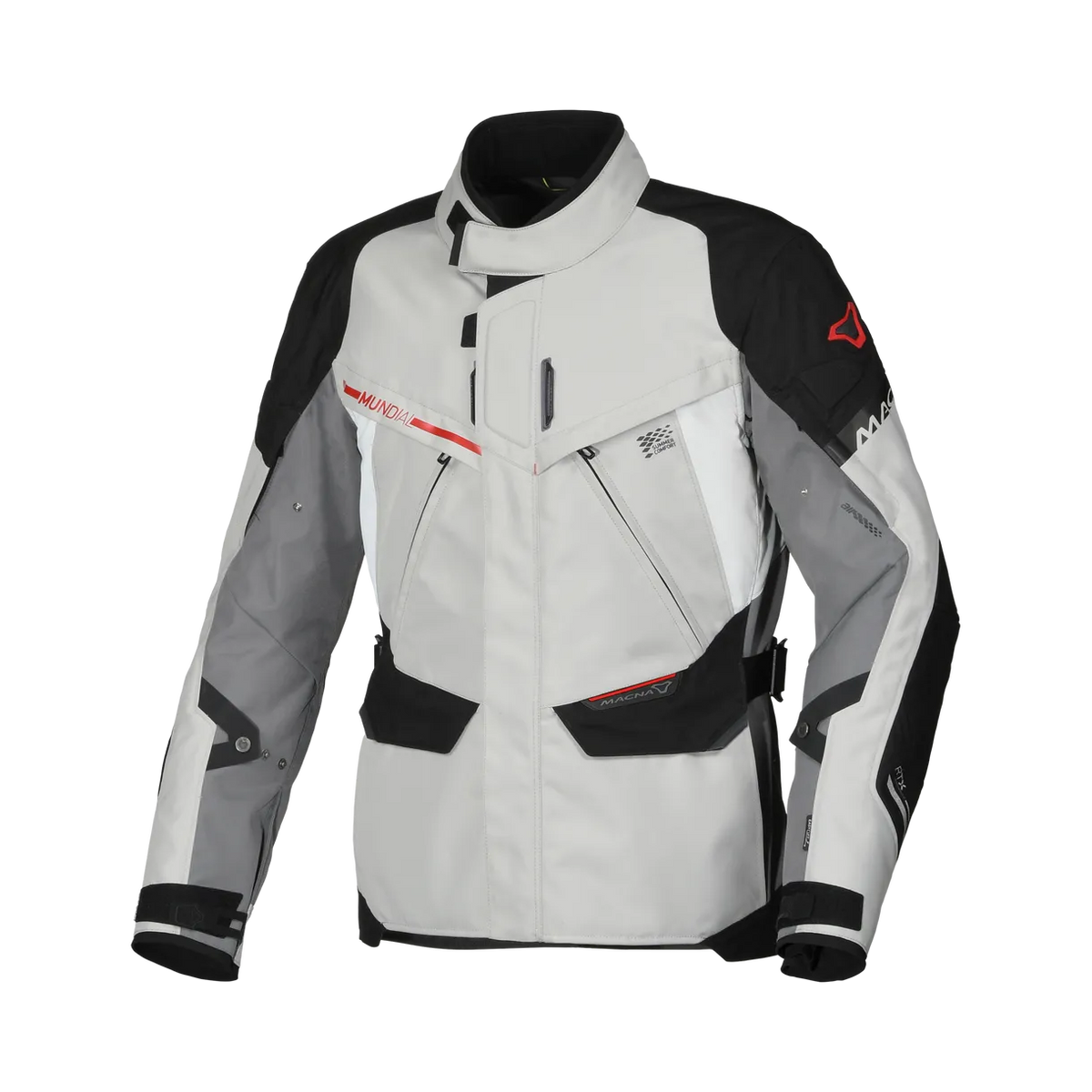 Macna Textile MC Jacke Mundial Grey