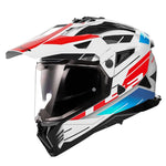 LS2 Abenteuer MC Helm Pionier Namib White /Blue