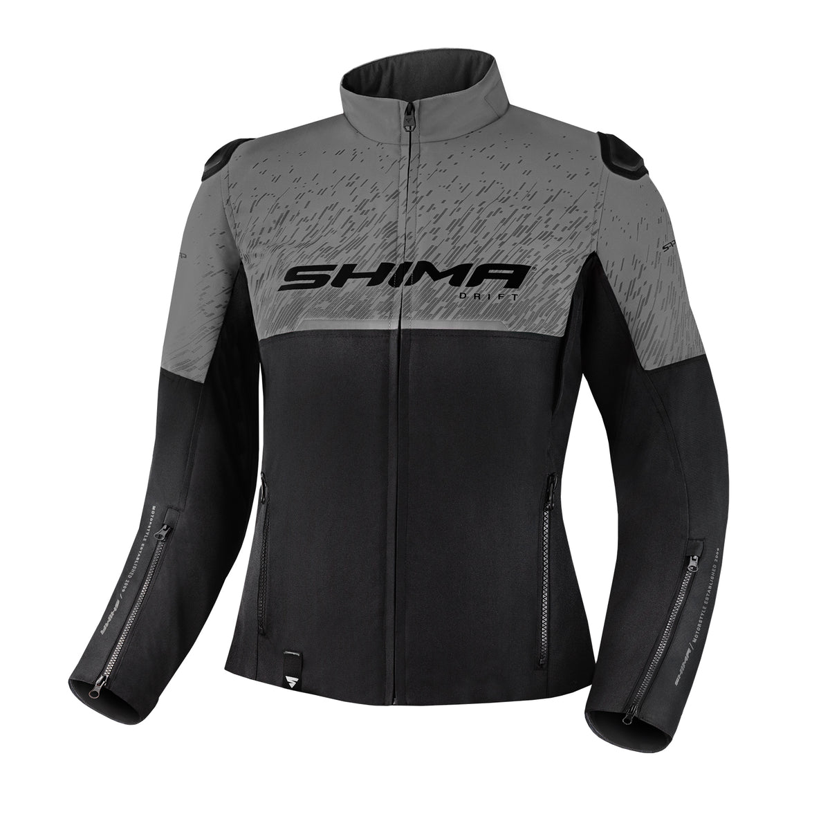 Shima ladies textile mc jacket operation gray