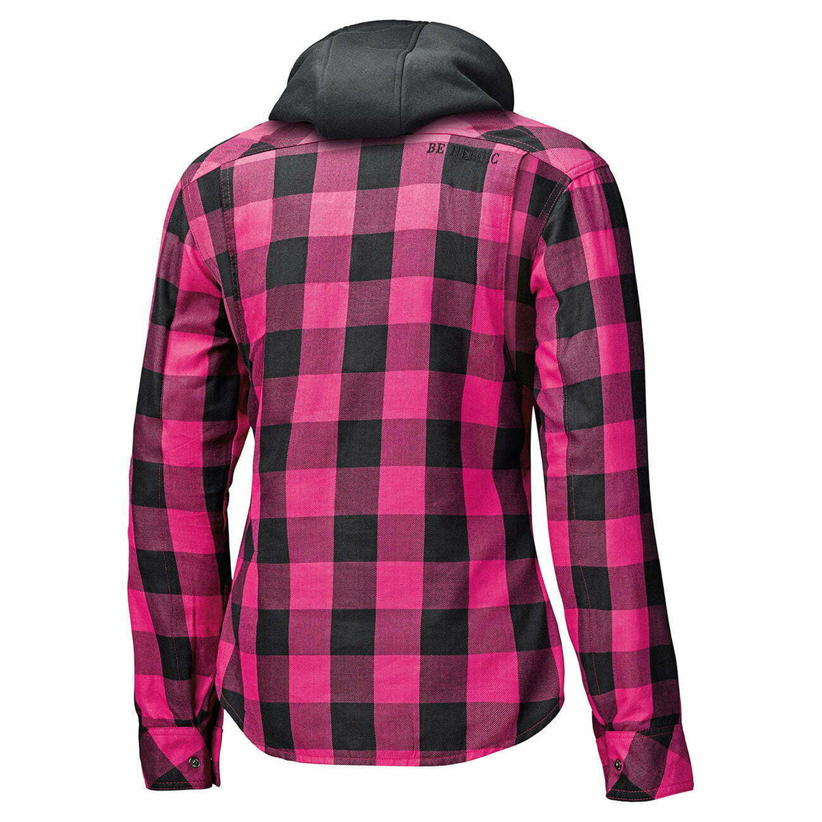 Gehaltene Lady Kevlar MC Shirt Lumberjack II Black /Pink