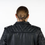 Ozone MC-Lederjacke Ramones modern schwarz