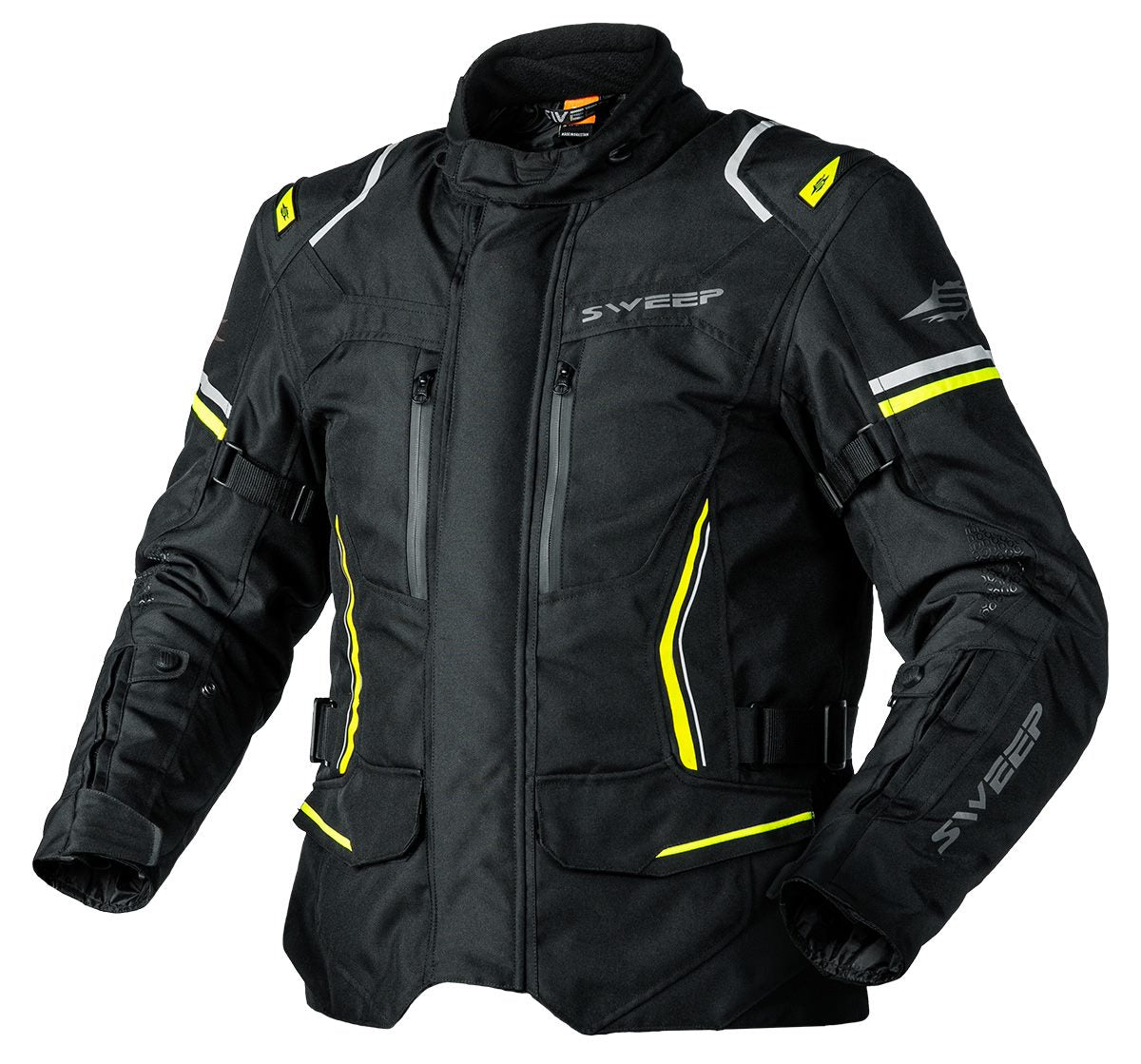 Sweep Textile MC Jacke Outback WP Schwarz /Grippe