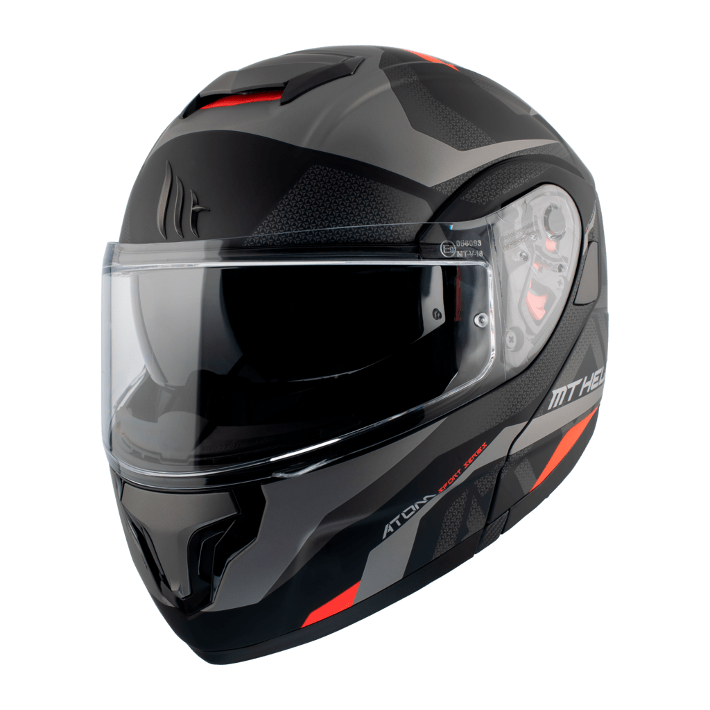 MT Helmet's openable MC helmet atom Matt Black